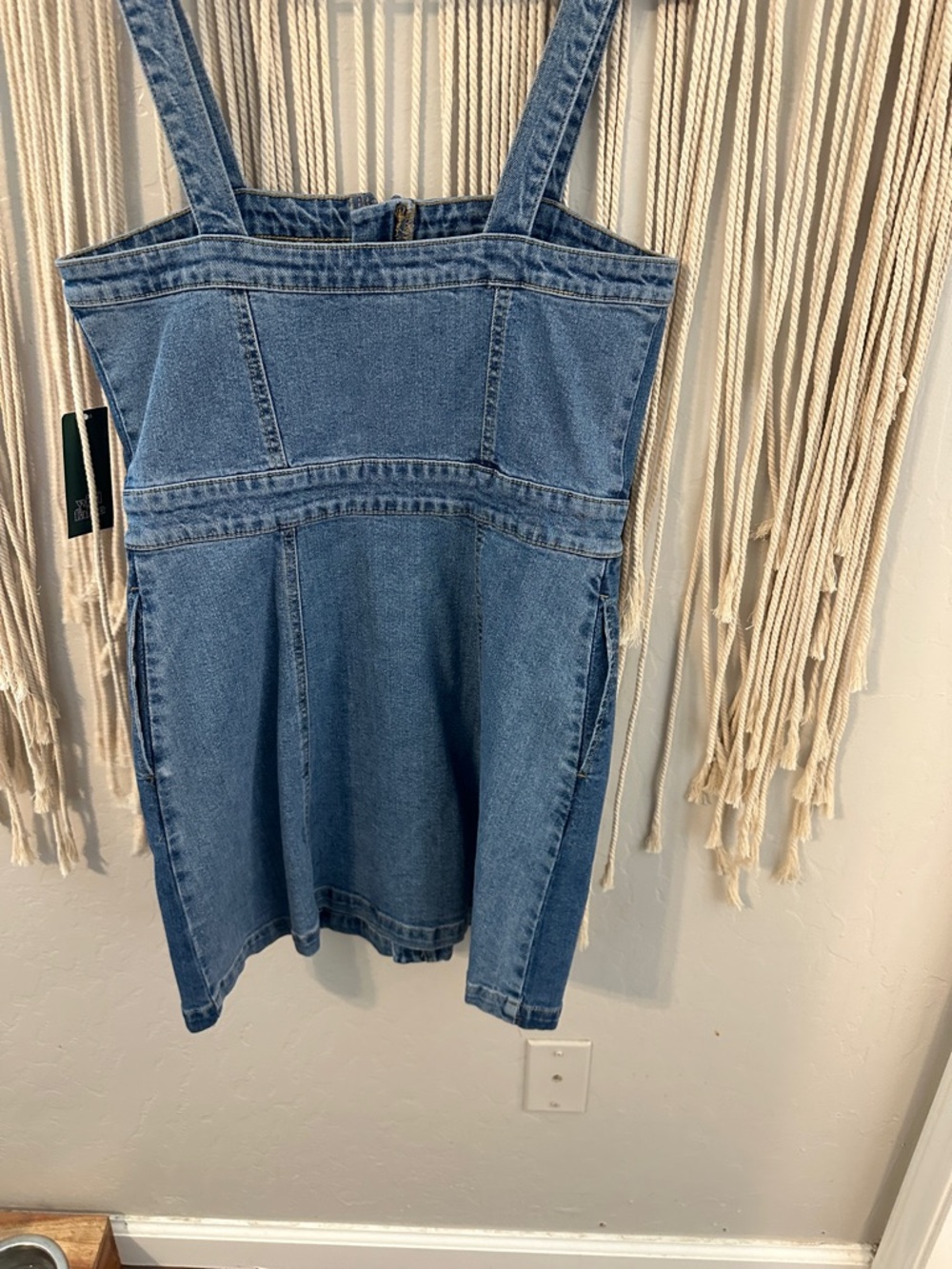 wild fable Light Blue Denim Zip-Front Mini Dress - Picture 5 of 6